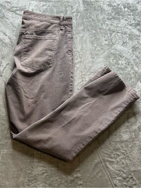 Talbots Grey Straight Flawless Five-Pocket corduroys